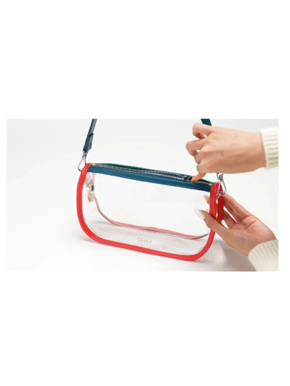 Clear PVC Crossbody Bag for Concerts Sports Festivals Stadium Approved